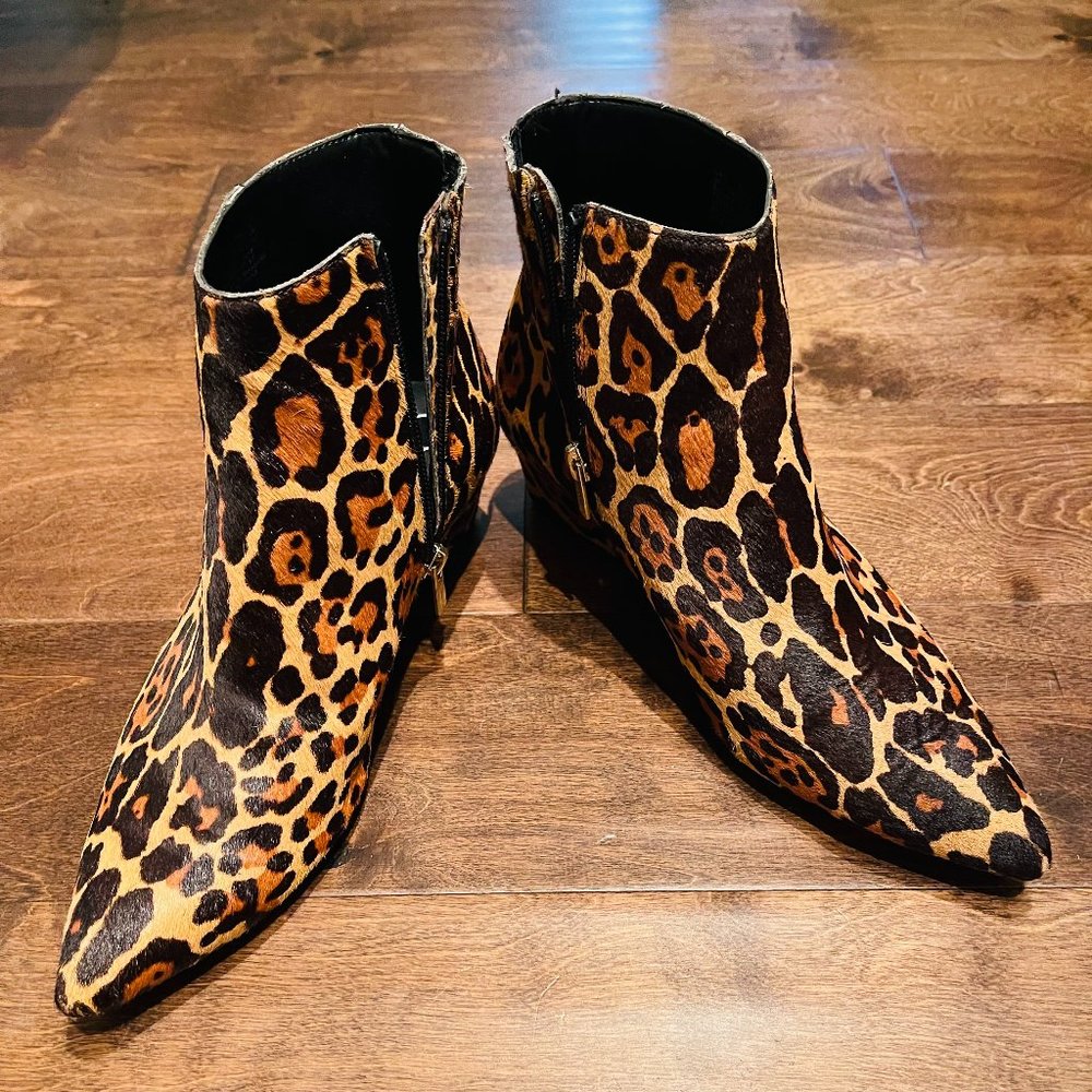 CALVIN KLEIN LEOPARD BOOTIE